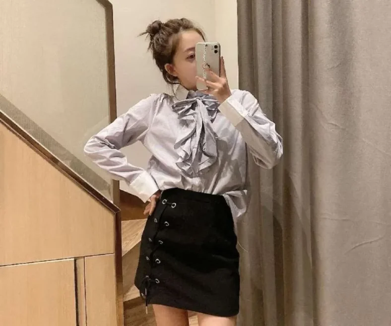 Kemeja Ruffle Rok