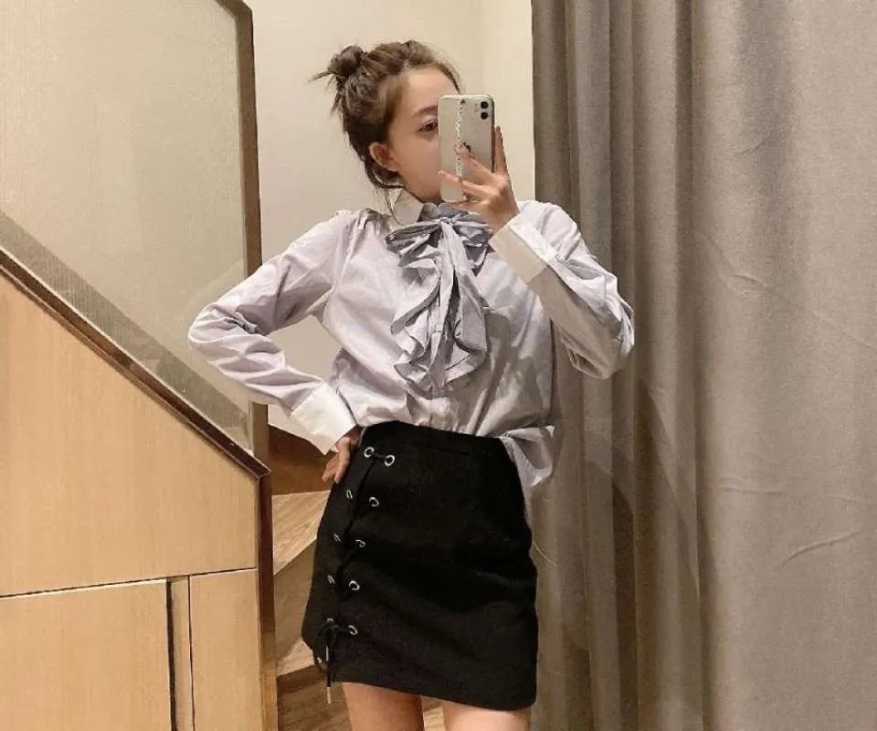 Kemeja Ruffle Rok